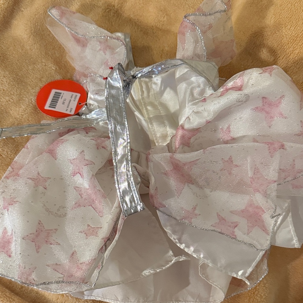 Vintage White and Pink Starry Dress - Picture 4 of 4
